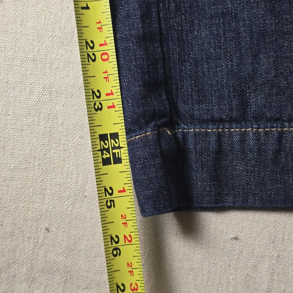 Lauren Jeans  Co Womens 2 Mid Rise Denim Blue Dark Straight Zip‎ Pants - Picture 6 of 16